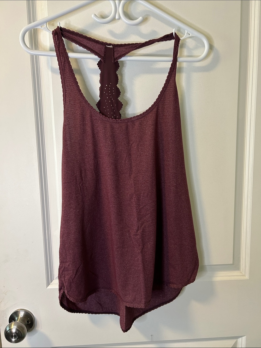 156. Lululemon athletica Deep Plum Lace-Back Tank